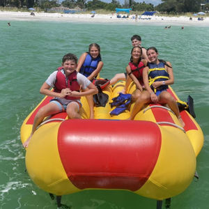 Bateau banane gonflable remorquable à double rangée pour 10 passagers, pour sports nautiques, ski nautique, jeux aquatiques pour adultes et enfants - Product Image 2