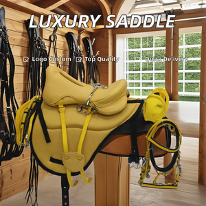 Thể thao độ bền ngựa yên với hoàn thành phù hợp với bộ Da Ngựa độ bền yên tùy chỉnh thiết kế màu sắc có sẵn - Product Image 2