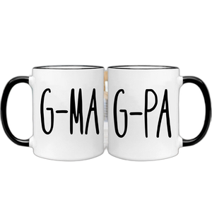 Ensemble de tasses à café d'annonce de grossesse de grands-<span class=keywords><strong>parents</strong></span> pour cadeau G-ma et G-pa - Product Image 1