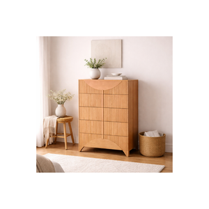 HAVSU RANGE Collection Eco-Friendly <b>Rustic</b> New Design Dresser Highest Quality Bedroom Furniture Solid Wood Tallboy <b>Cabinet</b> - Product Image 1