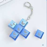 Porte-clés personnalisé en forme de keycap, jouet anti-stress, avec interrupteurs, bouton de clavier, keycaps, fidget clicker