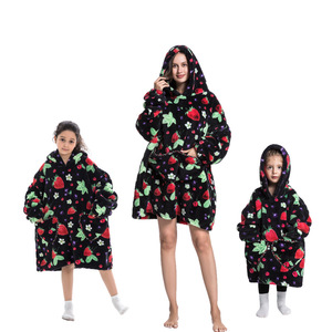 Couverture Sweat à capuche Sweat-shirt thermique Parent-Childtv Blanket Sweat à capuche surdimensionné pour la famille - Product Image 5