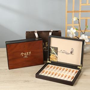 Caixa De Madeira High End Caixa De Embalagem De Fungo Caterpillar Chinesa Cordyceps Sinensis Gift Box - Product Image 3