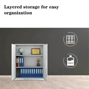 Armoire de classement métallique robuste, armoire de rangement entièrement en acier avec serrure à clé sécurisée pour <span class=keywords><strong>entreprise</strong></span> - Product Image 3