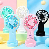 Mini ventilateur portable USB à marque privée OEM, indispensable pour l'été, avec batterie rechargeable, idéal pour les extensions de cils