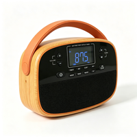 Radio numérique portable AM/FM/BT/MP3 avec réglage automatique ATS, 6 modes d'égalisation, double alimentation et affichage négatif