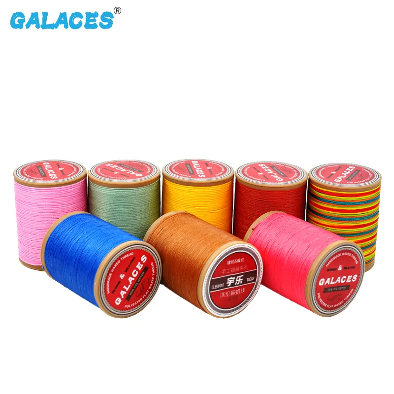 Sewing Leather Thread 100% Polyester Flat Leather Waxed Thread 150d/16 Wax  Thread - China Wax Thread and Sewing Wax Thread price