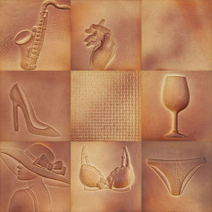 Großhandel Wabi-Sabi-Stil Zen Rechteckige Keramik-Wandfliesen Wasserdicht Langlebig Handgefertigt Vorgeklebt für Innen- und Außenbereich - Product Image 3