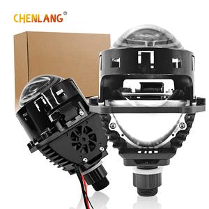 Chenlang Super brillante CLT1W sin pérdidas 3 pulgadas LED faro 90W haz bajo 110W haz alto película Azul Bi LED proyector lente motocicleta - Product Image 1