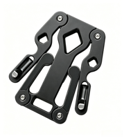 Support pour ordinateur portable pliable en alliage d'aluminium usiné CNC, fabrication de précision, réglable, antidérapant, portable, pour MacBook iPad