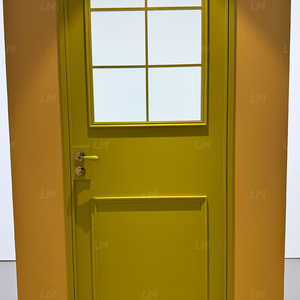 Porte intérieure battante en aluminium vert citron style rétro, style crème pastoral vintage, pour chambre ou salle de bain - Product Image 4