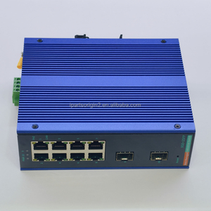 Fanless Curved Cooling Web Managed Industrial <b>Switch</b> IP40 Protection Gigabit 8PoE + 2SFP Industrial <b>Ethernet</b> <b>Switch</b> - Product Image 5