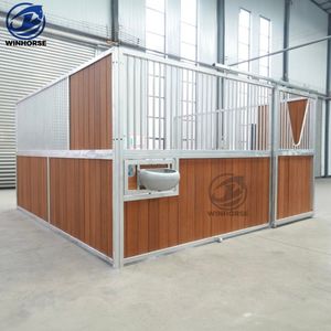 Panneaux de box pour chevaux préfabriqués portables de luxe en acier galvanisé de 12 pieds pour extérieur, très demandés - Product Image 2