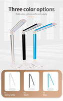 Lampe de bureau LED contemporaine FX008C, protection des yeux, gradation tactile à 3 niveaux, corps en aluminium + ABS, pliable, alimentation USB, durée de vie de 50 000 heures