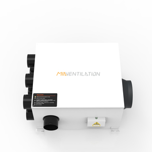 MIA 250 m3/h Super sottile poroso autobilanciante sistema di ventilazione a pressione negativa/ERV/HVAC Multi-condotto ventilatore - Product Image 2