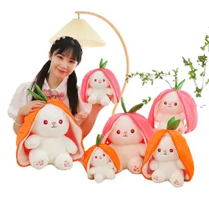 Wholesale custom new animal plush toys into rabbit doll holiday gifts