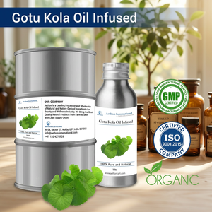 Huile liquide infusée à l'huile de Gotu Kola biologique Aethon International 1Ltr, huile de soin de la peau pour tous types de peau - Product Image 2