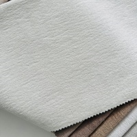 Tissu d'ameublement en chenille tissé 100 % polyester, écologique, résistant à l'abrasion, uni, 320 GSM, textile de maison