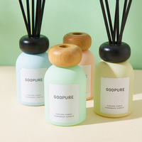 Diffuseur de parfum sans flamme DIY avec couvercle de bouteille d'aromathérapie écologique coloré, fleurs séchées, vide, marque OEM, fabriqué en Chine, pour la maison et l'intérieur