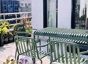 Xy tốt nhất vườn bàn và ghế đơn giản giải trí ngoài trời ban công nhỏ bảng hiện đại sắt nghệ thuật chống thấm nước và kem chống nắng ngoài trời - Product Image 5