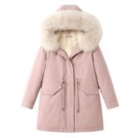 Parka en fausse fourrure de renard pour femme, à capuche, écologique, tissée, manteau d'hiver chaud, sur mesure, OEM, ODM, vente en gros