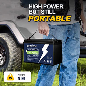 Le vendite dirette della fabbrica della batteria esterna portatile di grande capacità 12V 100Ah possono essere utilizzate con il supporto del sistema di controllo solare - Product Image 3