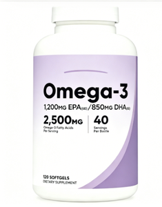 รับผลิตแบบ ODM/OEM และขายส่งแคปซูลน้ำมันปลาบำรุงสมองและหัวใจ โอเมก้า 3 น้ำมันปลาแบบซอฟต์เจล - Product Image 1