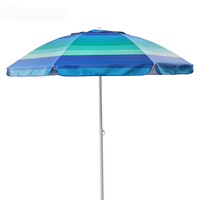 Nouveau cadre en métal polyester parasol parasol de plage prix départ usine protection de l'environnement parasol de plage géant