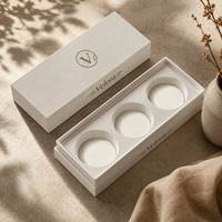 Boîtes personnalisées avec insert en mousse EVA pour produits de bougies, coffret cadeau de bougies parfumées, emballage de boîte