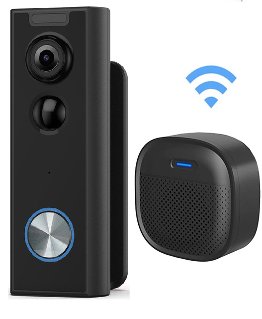 Wholesale Waterproof Smart Wireless Video Doorbell with 2K Dual Cameras Wifi Battery Chargeable Two-Way Audio Ring Security