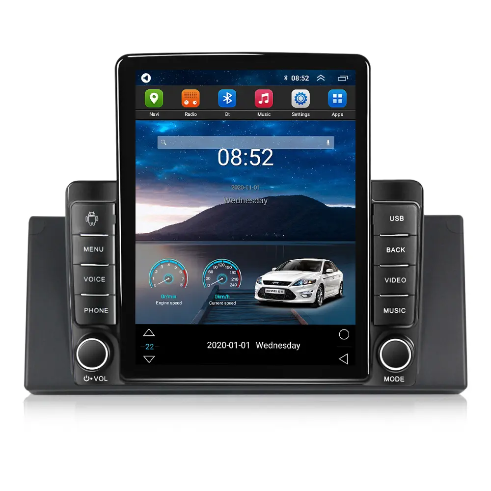 Navifly Android Tesla Màn hình 8 128GB IPS 2.5D DSP xe đa phương tiện cho BMW X5 E53 GPS BT xe chơi gương liên kết đèn BT Stereo