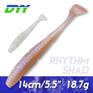 Rhythm Shad Swimbait 14cm 5.5 "Wobbler Silicone Jig Head Predator Perch Artificial Soft <span class=keywords><strong>Leurre</strong></span> Swimbait <span class=keywords><strong>pour</strong></span> Pike Bass Leurres - Product Image 2