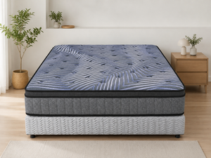 Matelas à ressorts ensachés avec housse tricotée, logo personnalisé, roulé en boîte, confort moyen-ferme, doux, vente en gros d'usine - Product Image 1