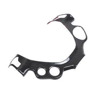 Per 2011-2016 <span class=keywords><strong>Ferrari</strong></span> 458 vera fibra di carbonio <span class=keywords><strong>accessori</strong></span> interni per <span class=keywords><strong>auto</strong></span> comando centrale volante pulsante pannello decorativo - Product Image 6