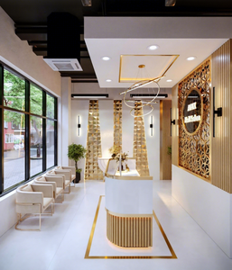 เฟอร์นิเจอร์ร้านทำเล็บแบบกำหนดเองที่เป็นมิตรกับสิ่งแวดล้อม |   โต๊ะทำเล็บ ตู้โชว์ |   โซลูชั่นออกแบบร้านเสริมสวยครบวงจร ปรับแต่งรูปแบบได้ - Product Image 5