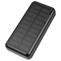 Chargeur de grande capacité Type C Port Dual USB Power Bank 10000 Mah Chargeur solaire 20000mah Batterie de téléphone portable