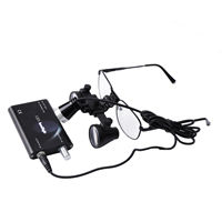 Loupes dentaires CE ISO 2.5X 3.5X avec lampe frontale LED pour chirurgie dentaire et médicale