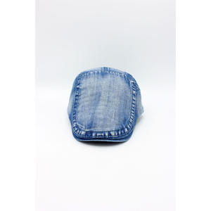 Casquette unisexe en tissu denim de coton sergé de qualité supérieure avec sangle réglable, modèle 2018073, pour hommes et femmes - Product Image 1