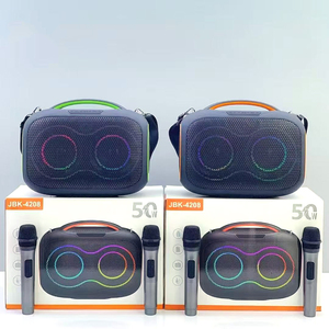 JBK-4208 <span class=keywords><strong>Altavoz</strong></span> Karaoke Inalámbrico Portátil con Bluetooth, Iluminación RGB, Woofer de 50W, Sonido Estéreo, Supergraves, HIFI, <span class=keywords><strong>Altavoz</strong></span> <span class=keywords><strong>BOOM</strong></span> Box - Product Image 4