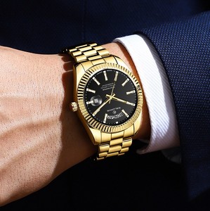 Мужские кварцевые часы для бизнеса |   Светящаяся индикация даты и дня недели |   Водонепроницаемость до 30 метров - Product Image 3