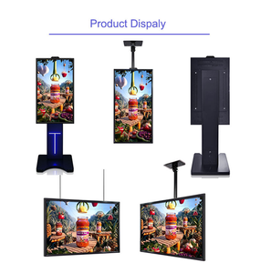 Taille personnalisée 32-65 pouces debout au sol suspendu 3500 lentes contrôle sans fil ultra mince écran Lcd face à la fenêtre pour magasin d'affaires - Product Image 3