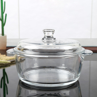 Haute borosilicate verre four à micro-ondes bol à pop-corn