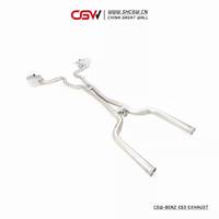 Tuyau d'échappement Catback en acier inoxydable pour BENZ W213 E63 4.0T