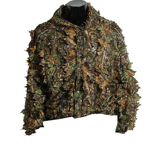 Traje de caza al aire libre transpirable y portátil con chaqueta con capucha y camuflaje de hojas biónicas para observación de aves y fotografía - Product Image 4
