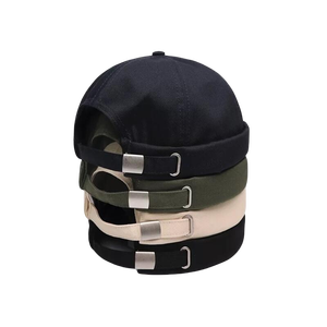 Otoño mujer versión coreana sombrero de sandía gorro de piel de melón Yuppie Sin borde tendencia de moda salvaje para hombres de verano punto a cuadros - Product Image 3