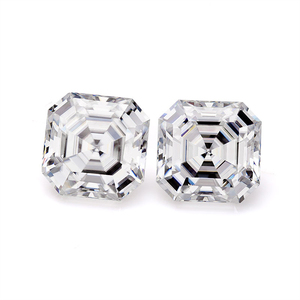 <span class=keywords><strong>Prix</strong></span> de gros blanc couleur asscher coupe moissanite pour la fabrication de bijoux - Product Image 2