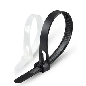 High Quality Reusable Plastic Cable Ties Recycle Nylon 200mm Releasable Cable Tie