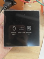 Interrupteur mural intelligent personnalisé OEM ODM avec symbole gravé au laser, contrôle tactile Tuya WiFi Zigbee, compatible avec Alexa Google Assistant, maison de luxe