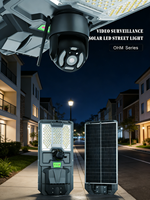 Lámpara Solar de Jardín de Litio Personalizada de 300W 500W para Exteriores, con Cámaras CCTV IP PTZ de 4K 8MP, Sensor WiFi 4G y Luz Solar para Calle