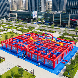 Labirinti Gonfiabili da Esterno, Casa Stregata nella Giungla, Labirinto Gonfiabile - Product Image 2